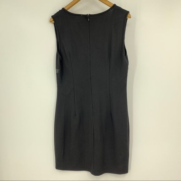 Glamorous Dress Large 9290 Black Scuba Mesh Cut - Picture 7 of 7